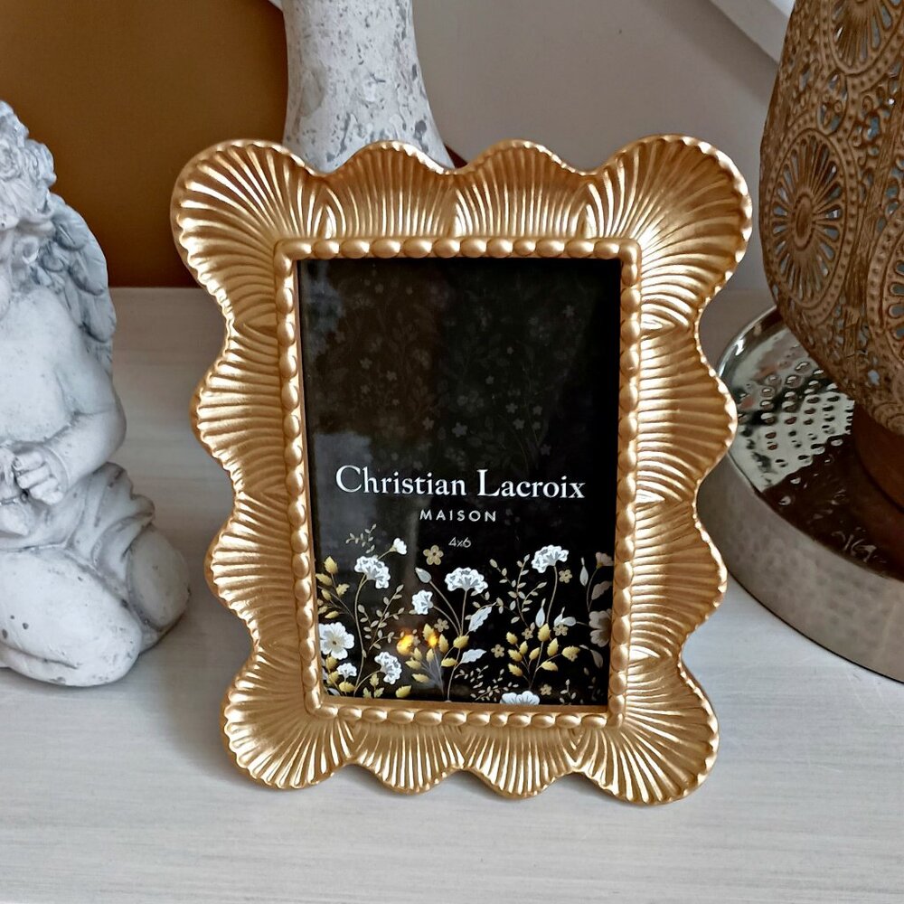 NEW! ELEGANT CHRISTIAN LACROIX 4" x 6" PICTURE PHOTO FRAME